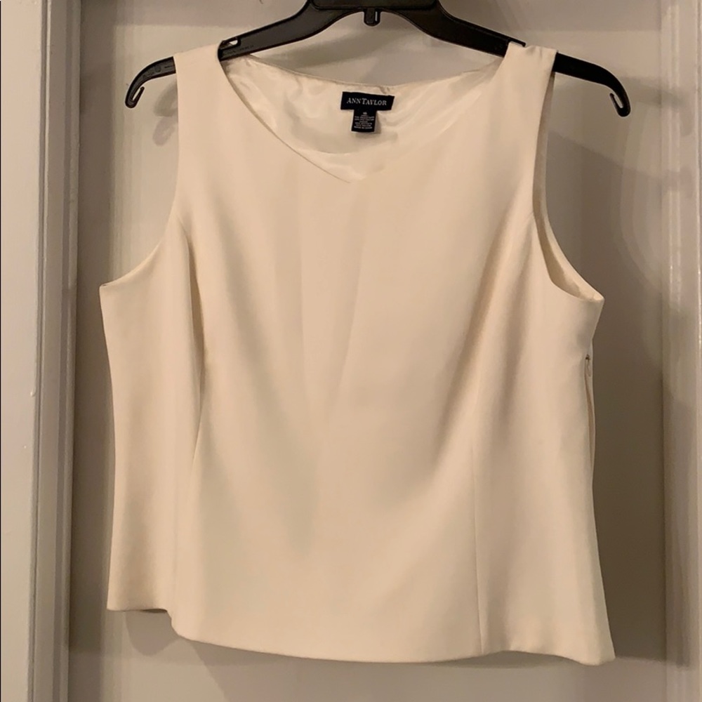 Cream colored Ann Taylor blouse size 16